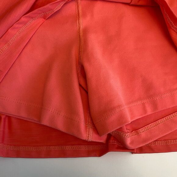 ELEVEN By Venus Williams Ladies Orange/ Salmon Pleated Tennis Skirt Size XL EUC - Picture 3 of 7